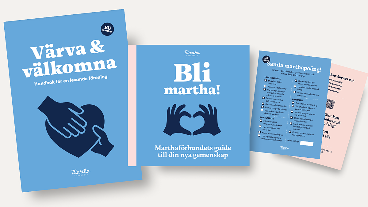 Bli martha - Marthaförbundets värvningsmaterial